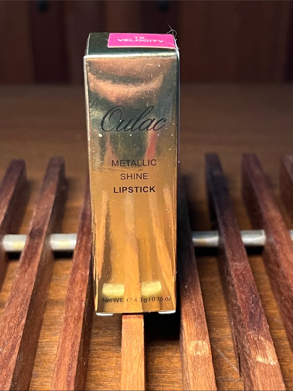 Oulac Metallic Shine Lipstick - Velocity Pink